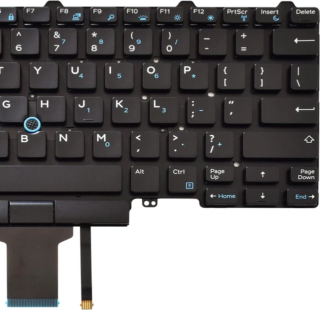 Alt view image 3 of 7 - Backlit Keyboard Replacement Compatible with Dell Education(Latitude ) E5450 E5470 E5480 E7450 P40G E7470 E7480,Latitude 14 5480 5488 5490 5491 7480 7490 with Pointer US Layout