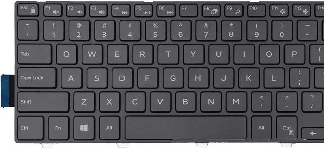 Alt view image 4 of 6 - Laptop Replacement Keyboard with Frame Compatible with 15 3000 5000 3541 3542 3543 3551 3552 3558 3593 3567 5542 5545 5547 5755 5551 5558 5552 5758 5759 5559 Laptop NO Backlight