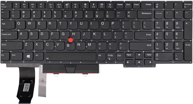 Alt view image 3 of 6 - Replacement Keyboard Compatible with Lenovo IBM Thinkpad E15 2019 Gen 1 20RD 20RE, E15 2020 Gen 2, E15 2021 Gen 3 Thinkpad E15 2022 Gen 4, with Pointer and Backlight