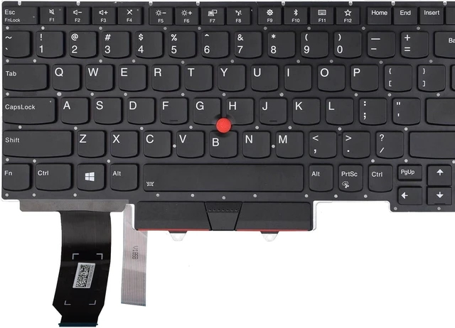 Alt view image 4 of 6 - Replacement Keyboard Compatible with Lenovo IBM Thinkpad E15 2019 Gen 1 20RD 20RE, E15 2020 Gen 2, E15 2021 Gen 3 Thinkpad E15 2022 Gen 4, with Pointer and Backlight