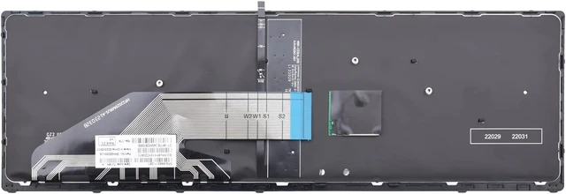 Alt view image 3 of 7 - Replacement Keyboard Compatible with New Replacement Keyboard for HP Zbook 15 G3 G4 Zbook 17 G3 G4 Backlit Pointer US 848311-001 PK131C31A00