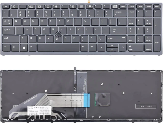 Main image of Replacement Keyboard Compatible with New Replacement Keyboard for HP Zbook 15 G3 G4 Zbook 17 G3 G4 Backlit Pointer US 848311-001 PK131C31A00