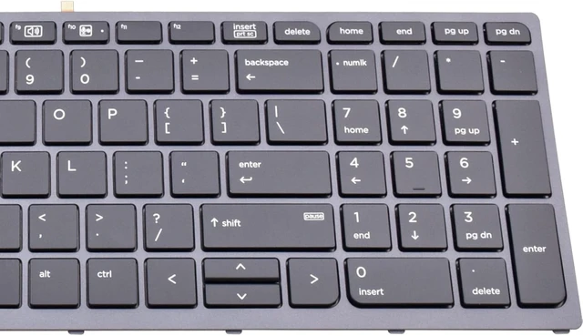 Alt view image 2 of 7 - Replacement Keyboard Compatible with New Replacement Keyboard for HP Zbook 15 G3 G4 Zbook 17 G3 G4 Backlit Pointer US 848311-001 PK131C31A00