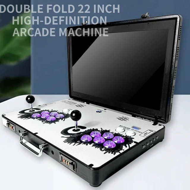 Alt view image 3 of 6 - Portable 20000 in 1 Metal Box 3D Arcade Game Console, 22 inch Screen Retro Electronic Game Console, with Search/Hide/Save/Load/Pause Functions