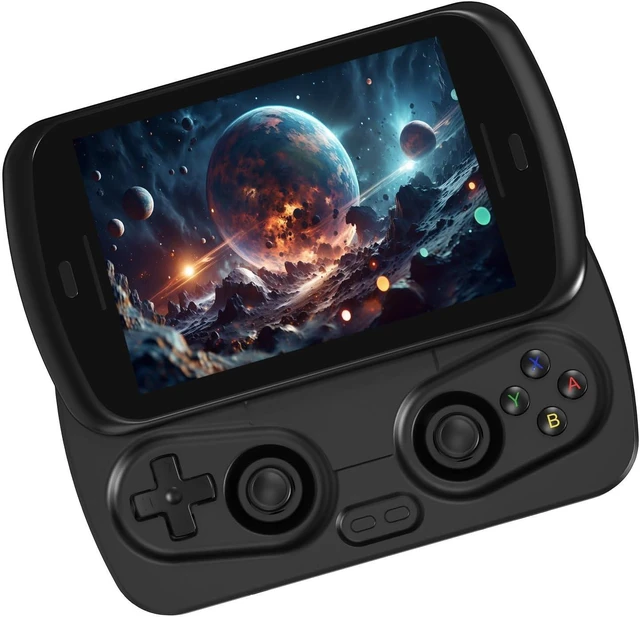 Main image of RG Slide Retro Handheld Game Console , 4.7-inch LTPS in-Cell Screen Capacitive Joystick Android 13 System Support AI Assistant 5G WiFi Bluetooth 5.0 NO Game Card(Black)