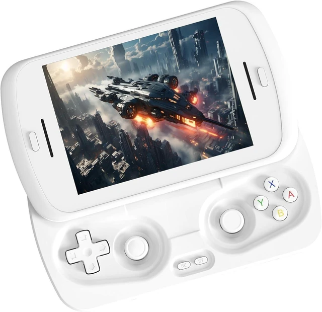 Main image of RG Slide Retro Handheld Game Console , 4.7-inch LTPS in-Cell Screen Capacitive Joystick Android 13 System Support AI Assistant 5G WiFi Bluetooth 5.0 NO Game Card(Black) White