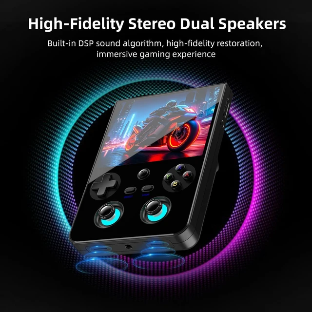 Alt view image 4 of 7 - RG477V Retro Handheld Game Console , 4.7 Inch Touch Screen Android 14 System Support WiFi 6E Bluetooth 5.3 Dimensity 8300 Processor 8+128GB(Black)