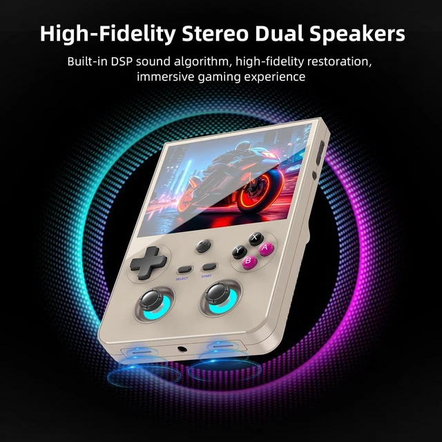 Alt view image 6 of 7 - RG477V Retro Handheld Game Console , 4.7 Inch Touch Screen Android 14 System Support WiFi 6E Bluetooth 5.3 Dimensity 8300 Processor 8+128GB(Gray)