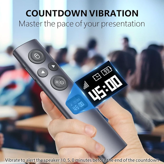 Alt view image 5 of 7 - N95s Presentation Remote, Slide Clicker for PowerPoint Presentations
Digital pointer, spotlight, magnifier works on any screen. Tripleconnect via BT, or plug in the USBC / A. 328ft range