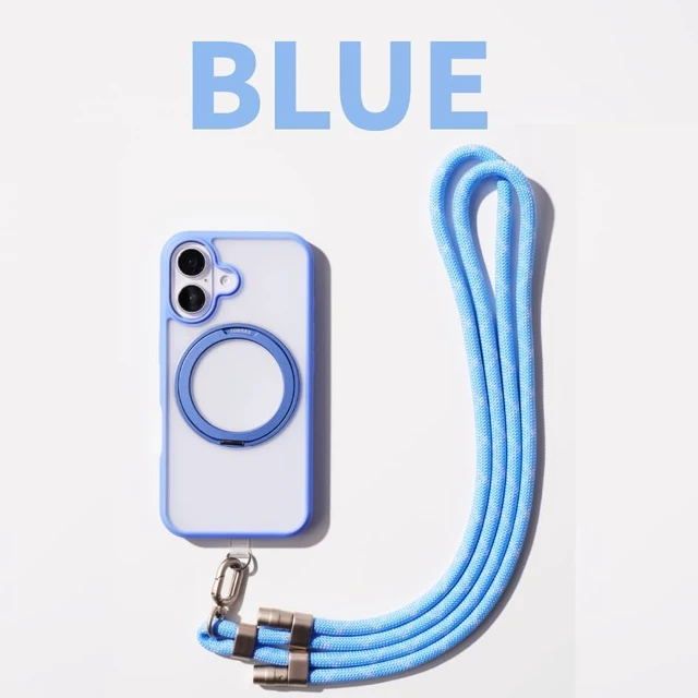 Alt view image 5 of 6 - Phone Lanyard Crossbody, Adjustable Neck Strap, Deep Purple
2 Tether Tabs, Metal Buckles, Anti-Theft, All-Day Comfort, Hands-Free, Universal, Fits iPhone, Samsung, Travel Essentials Blue
