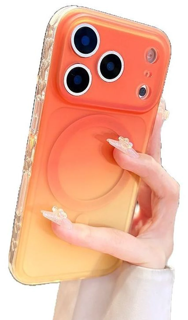 Main image of Case for iPhone 17 Pro Max 2-Pack, Double-Sided Frosted Magnetic Phone Case, Gradient Color, Raised Camera Lens Protection, Slim Fit, Compatible with MagSafe