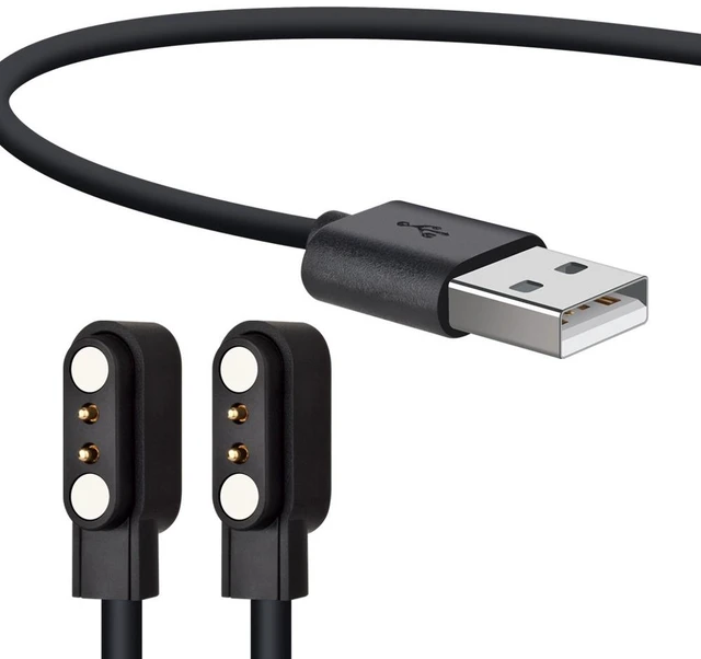 Alt view image 5 of 5 - Magnetic Charging Cable for Smart Glasses 3-Pack, 2.5mm Magnetic Tip AI Glasses Charger Cord, USB-A to Magnetic Fast Charge Cable, L-Shaped Connector, CE Certified