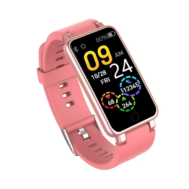 Alt view image 2 of 6 - C2 PLUS Square Smart Watch, Bluetooth Calling, Health & Fitness Tracker with Sleep Monitoring, Step Heart Rate & Calorie Tracking, Waterproof, Silicone Band, Touch Screen for iOS & Android black