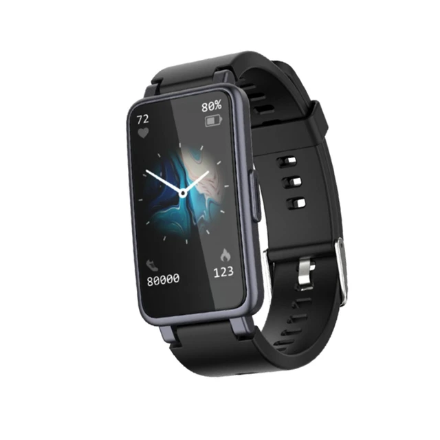 Alt view image 3 of 6 - C2 PLUS Square Smart Watch, Bluetooth Calling, Health & Fitness Tracker with Sleep Monitoring, Step Heart Rate & Calorie Tracking, Waterproof, Silicone Band, Touch Screen for iOS & Android black