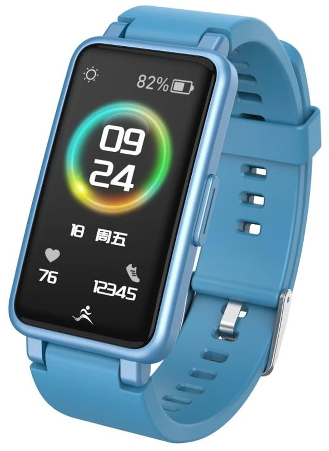 Main image of C2 PLUS Square Smart Watch, Bluetooth Calling, Health & Fitness Tracker with Sleep Monitoring, Step Heart Rate & Calorie Tracking, Waterproof, Silicone Band, Touch Screen for iOS & Android blue