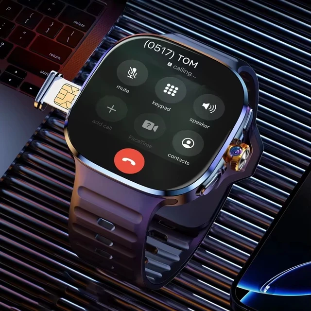 Alt view image 3 of 5 - 2026 M99 4G Smart Watch with SIM Card, 3+32GB Storage, Phone Call & Bluetooth Video Call, 2.16" Large Display, 1100mAh, Android OS, GPS Positioning & NFC, for Men & Women