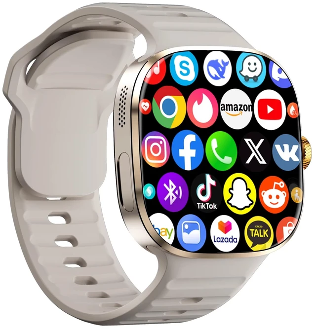 Main image of 2026 M99 4G Smart Watch with SIM Card, 3+32GB Storage, Phone Call & Bluetooth Video Call, 2.16" Large Display, 1100mAh, Android OS, GPS Positioning & NFC, for Men & Women Silver