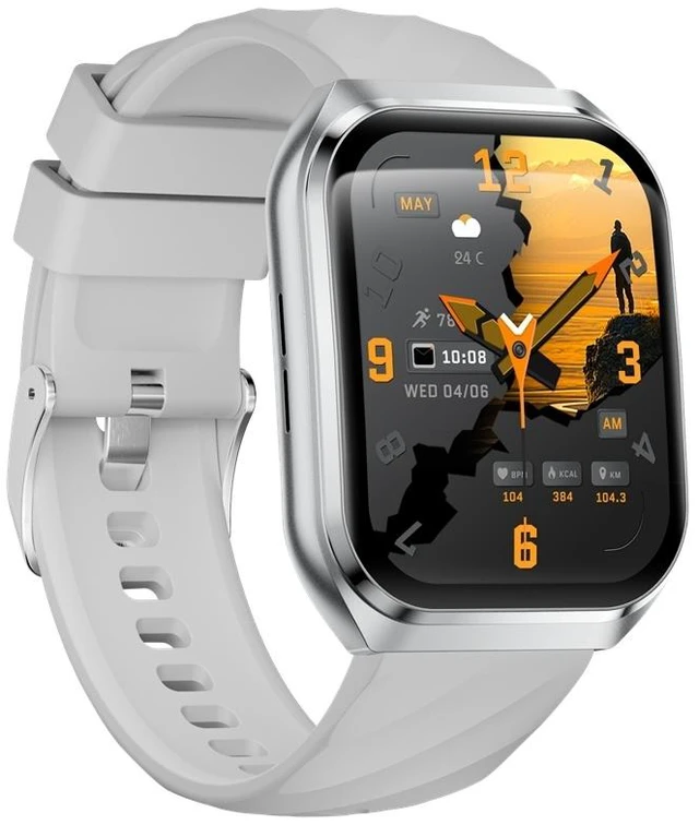 Alt view image 3 of 5 - MT66 Smart Watch, 1.83" Curved 3D Square Display, 1000mAh Big Battery, Bluetooth 5.4 Calling, IP68 Waterproof, FitCloudPro App, Multiple Sports Modes, Fitness Smartwatch