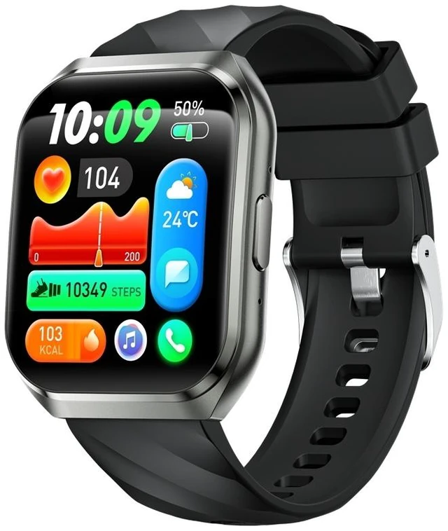 Alt view image 2 of 5 - MT66 Smart Watch, 1.83" Curved 3D Square Display, 1000mAh Big Battery, Bluetooth 5.4 Calling, IP68 Waterproof, FitCloudPro App, Multiple Sports Modes, Fitness Smartwatch white