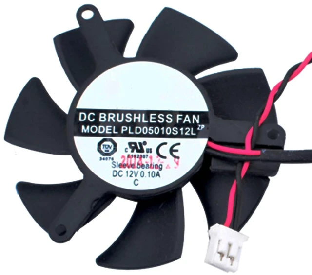 Main image of Graphics Card Cooling Fan Replacement for Gigabyte GT 1030 2G GT 730 for ZOTAC GT 210 220 N9500 N8600GT for MSI GTX 720 GT 1030 N720 Video Card Cooler Fans PLD05010S12L 47mm 12V 0.1A 2 Pin