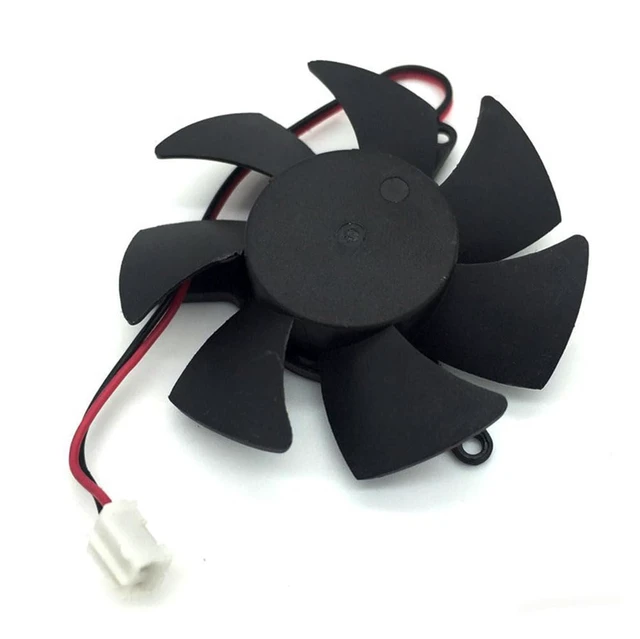 Alt view image 3 of 6 - Graphics Card Cooling Fan Replacement for Gigabyte GT 1030 2G GT 730 for ZOTAC GT 210 220 N9500 N8600GT for MSI GTX 720 GT 1030 N720 Video Card Cooler Fans PLD05010S12L 47mm 12V 0.1A 2 Pin