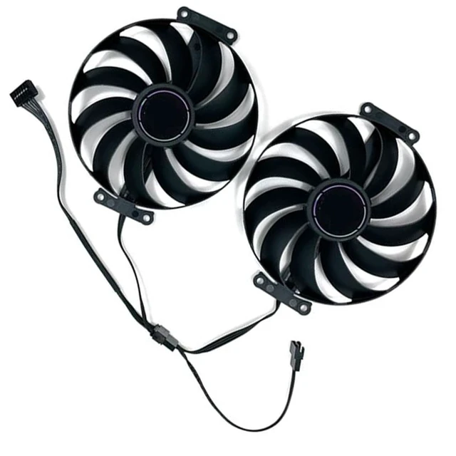 Alt view image 7 of 7 - Graphics Card Cooling Fans Suitable for ASUS ATS RTX 3060 Dual RTX 3060Ti 3070 Series Desktop FDC10U12S9-C 95mm 12V 0.45A 7Pin 6wires Video Card Cooler Fans GPU Fan-4pcs