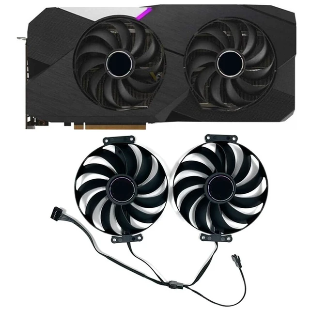 Alt view image 3 of 7 - Graphics Card Cooling Fans Suitable for ASUS ATS RTX 3060 Dual RTX 3060Ti 3070 Series Desktop FDC10U12S9-C 95mm 12V 0.45A 7Pin 6wires Video Card Cooler Fans GPU Fan-4pcs
