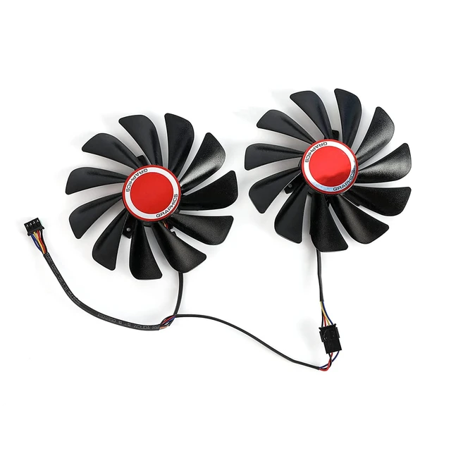 Alt view image 2 of 5 - FDC10U12S9-C 95mm Video Card Cooler Fan Replacement for XFX RX 590 Fatboy,RX 580 GTS Graphic Card