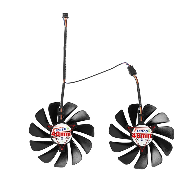 Alt view image 4 of 5 - FDC10U12S9-C 95mm Video Card Cooler Fan Replacement for XFX RX 590 Fatboy,RX 580 GTS Graphic Card