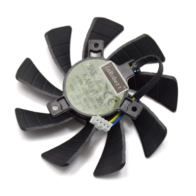 Alt view image 3 of 5 - T129215SH 0.3AMP Video Card Fan Replacement for ZOTAC GTX 1060 Mini Graphic Card-4PCS