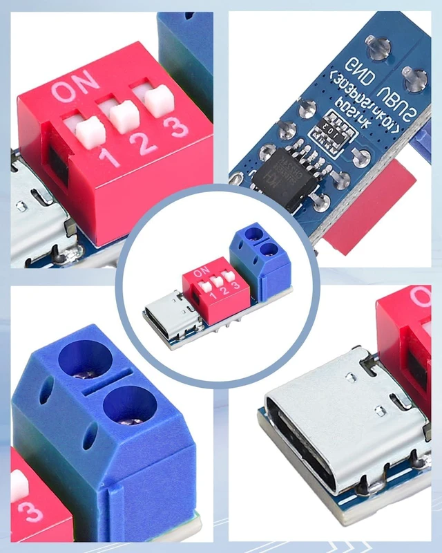 Alt view image 4 of 7 - USB-C PD Trigger Board Module PD/QC Decoy Fast Charge USB Type-c to 12V High Speed Charger Power Delivery Boost (10PCS)