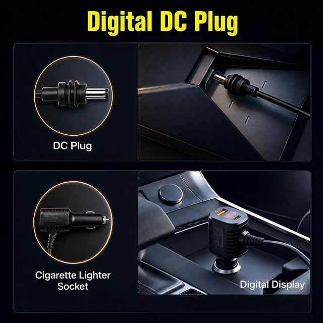 Alt view image 2 of 6 - Mini Car Adapter 12V to 30V Converter with Digital Display
DC Step Up Converter, 12V/24V to 30V 3.5A, Cigarette Lighter Adapter, Stable 105W Power Supply for RV Truck