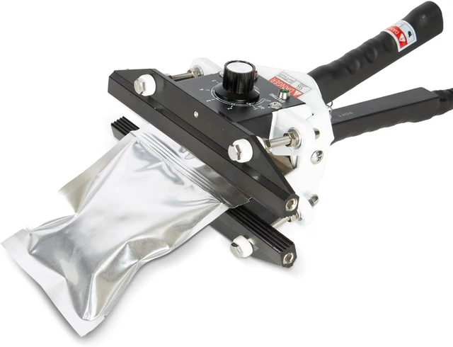Main image of Portable Hand Held Heat Sealer Machine FKR-200, 8 Inches, For Foil Bag, Kraft Bag, Mylar