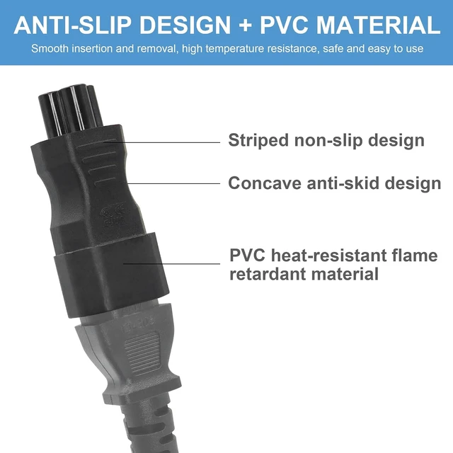 Alt view image 2 of 7 - C14 to C5 Power Adapter YACSEJAO IEC 320 Male C14 to IEC Female C5 Power Extension Adapter, 10PCS