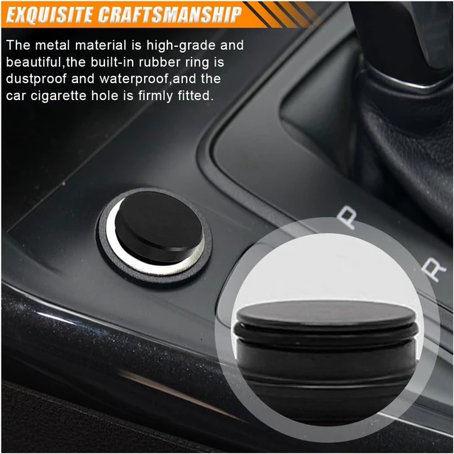 Alt view image 4 of 6 - Universal Car Cigarette Lighter Plug Cover, Power Outlet Cap, Black
Waterproof Dustproof Aluminum Cigarette Lighter Socket Cover Cap, Car Decoration for Car SUV Truck with 12V Power Source-10PCS