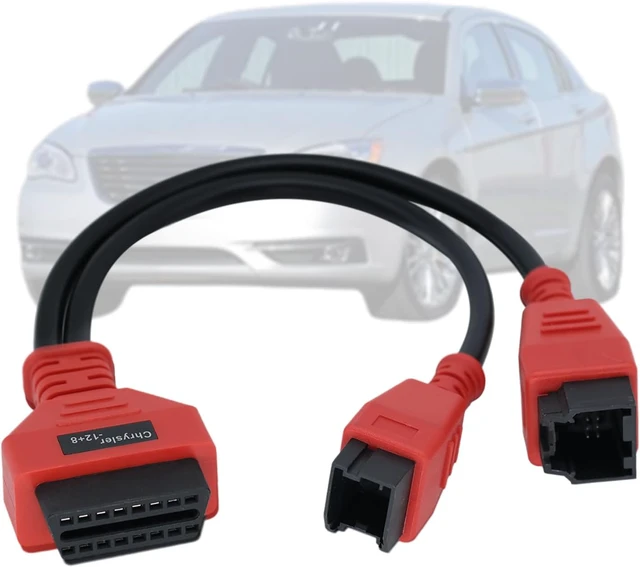 Alt view image 2 of 7 - FCA 12+8 Adapter for Chrysler 12 8 Pin Gateway Security Bypass Cable
for Autel Maxisys Connector Fit for Chrysler After 2018,Compatible with Jeep Gladiator/Wrangler JL,Ram1500/TRX Vehicles