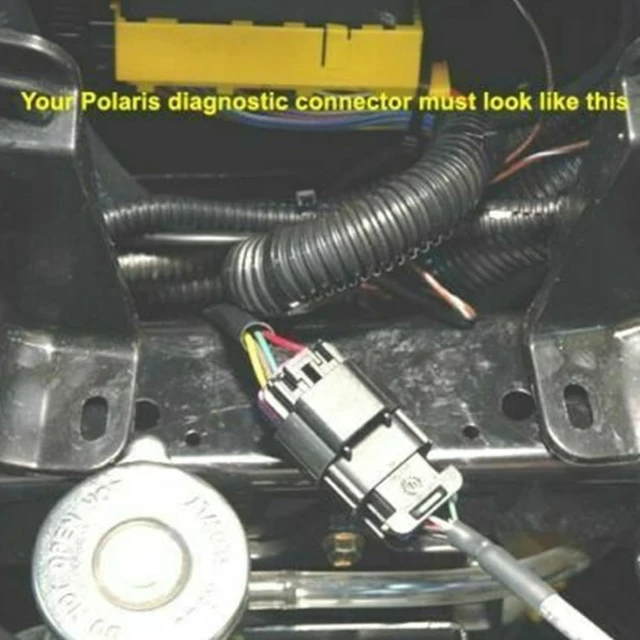 Alt view image 2 of 7 - OBD2 Adapter Cable for Polaris 8 Pin to 16 Pin OBD Diagnostic Connector
Fit for Polaris Slingshot, RZR, Ranger, General, Sportsman, ACE, ATV Motorcycle Diagnostic Tool, Work with OBDii Code Reader