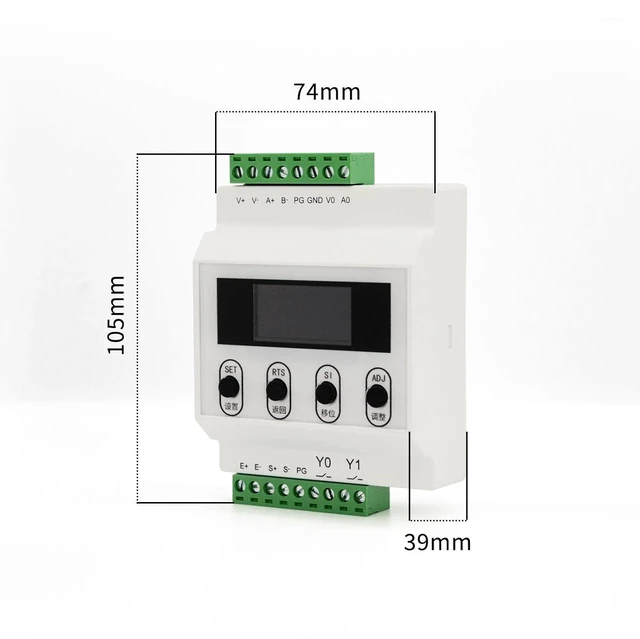 Alt view image 2 of 7 - Load Cell Sensor Amplifier Weighing Transmitter with Multiple Protections Weight Sensor Output RS-485 4-20mA 0-5V 0-10V Modifiable Display Unit English Interface Easy to Operate Detailed Description