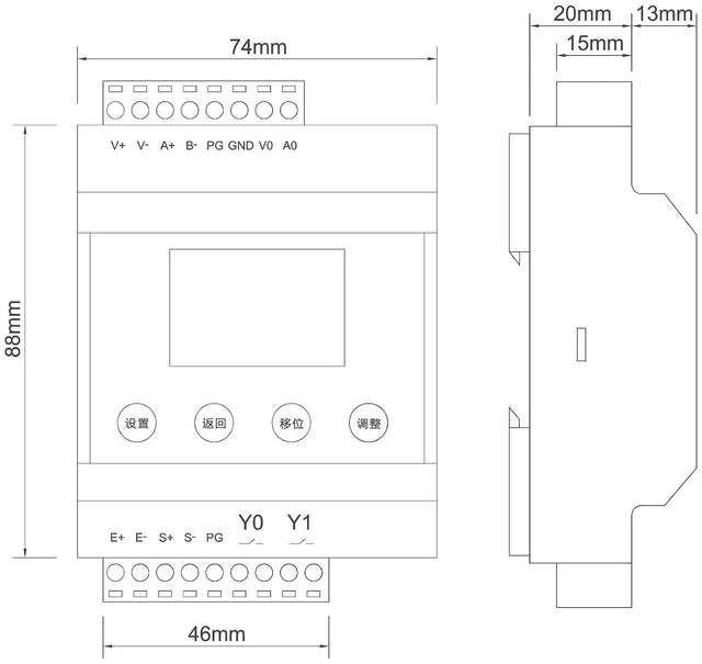 Alt view image 4 of 7 - Load Cell Sensor Amplifier Weighing Transmitter with Multiple Protections Weight Sensor Output RS-485 4-20mA 0-5V 0-10V Modifiable Display Unit English Interface Easy to Operate Detailed Description
