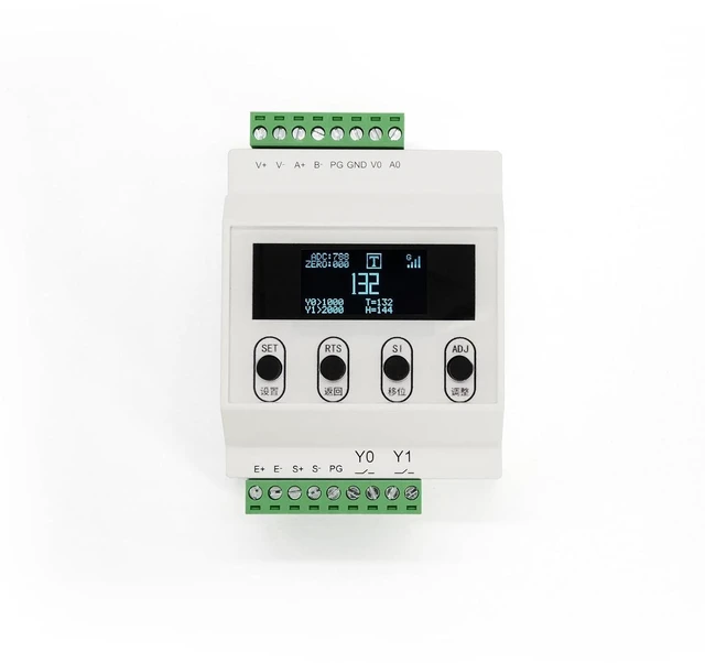 Alt view image 7 of 7 - Load Cell Sensor Amplifier Weighing Transmitter with Multiple Protections Weight Sensor Output RS-485 4-20mA 0-5V 0-10V Modifiable Display Unit English Interface Easy to Operate Detailed Description