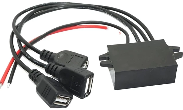 Alt view image 2 of 4 - DC DC Converter 12V 24V to 5V 6A 30W Car Power Converters Triple USB Output Power Adapter