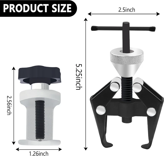 Alt view image 2 of 7 - Stacool Windshield Wiper Arm Removal Tool Kit,Heavy Duty Wiper Arm Puller/Battery Terminal Puller,Universal Car Accessories Carbon Steel Small Bearing Puller for Most Car Truck SUV RV