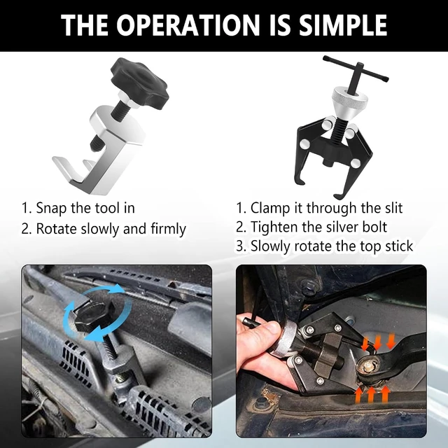 Alt view image 3 of 7 - Stacool Windshield Wiper Arm Removal Tool Kit,Heavy Duty Wiper Arm Puller/Battery Terminal Puller,Universal Car Accessories Carbon Steel Small Bearing Puller for Most Car Truck SUV RV