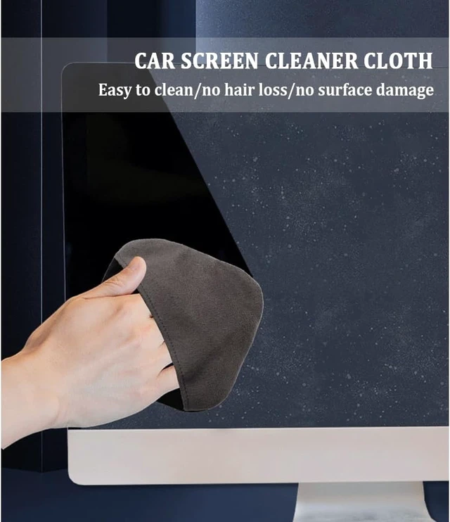 Alt view image 3 of 7 - Stacool Car Screen Cleaner Cloth,Rapid Dust Removal Microfiber Cleaning Cloth for Car Display,Cell Phones,Dashboard,Double Sided Car Touch Screen Cleaner Car Accessories for Car,Truck,SUV