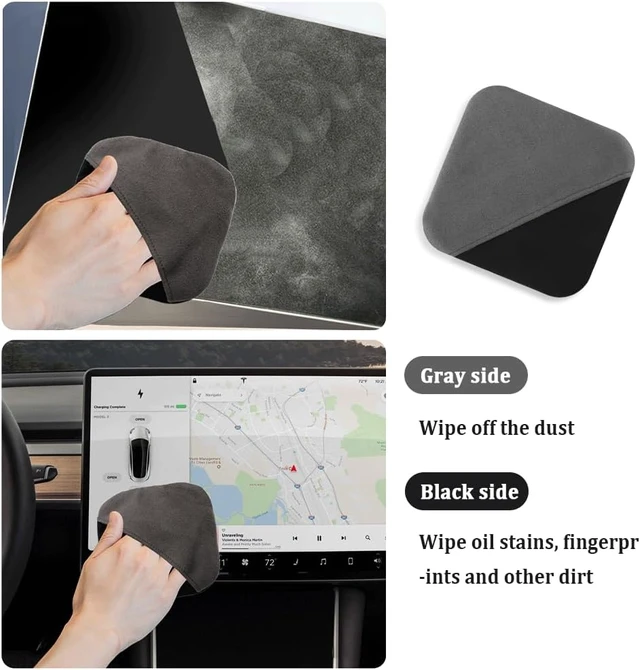 Alt view image 2 of 7 - Stacool Car Screen Cleaner Cloth,Rapid Dust Removal Microfiber Cleaning Cloth for Car Display,Cell Phones,Dashboard,Double Sided Car Touch Screen Cleaner Car Accessories for Car,Truck,SUV