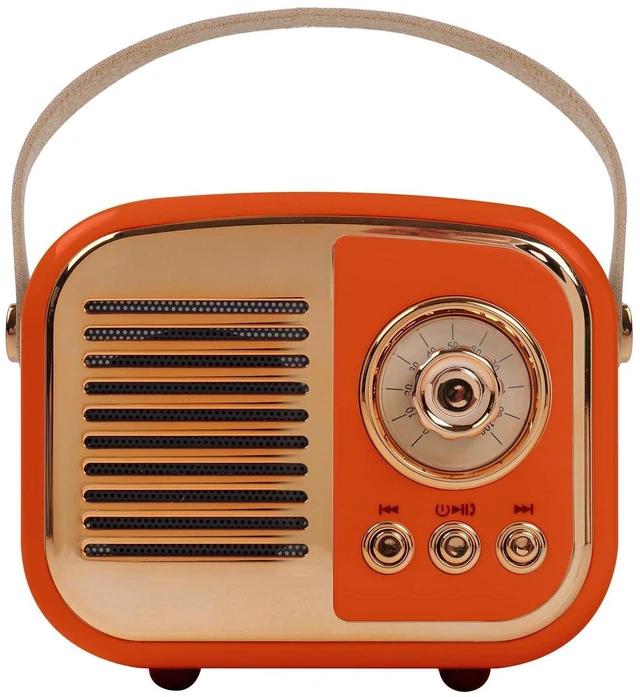 Main image of Retro Bluetooth Speaker,Vintage Decor,Orange Gifts for Teen Girls Cute Mini Portable Sound for Teen Girl Room Desk Bedroom Office Decor, Birthdays, and Trendy Gifts for Girls Women