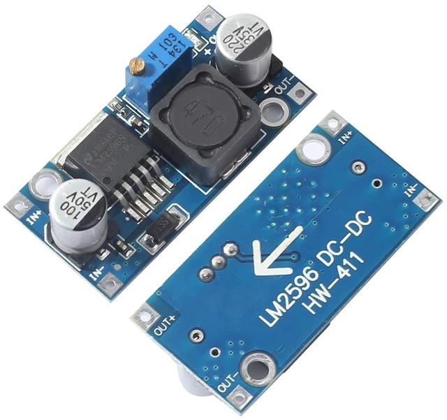 Alt view image 2 of 5 - 10 Pack LM2596 LM2596S DC-DC Step Down Variable Volt Regulator Input 3.0-40V Output 1.5-35V Adjustable Buck Converter Electronic Voltage Stabilizer Power Supply Module
