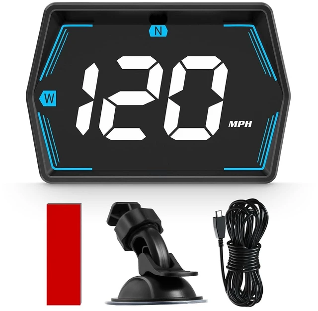 Main image of G20 Digital GPS Speedometer, Universal Head-Up Display for Cars, Small LED Display Speed MPH Compass Direction, Plug and Play for All Vehicles