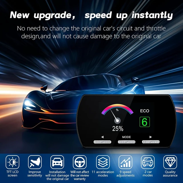 Alt view image 6 of 7 - Throttle Response Controller,9 Drive 9-Mode Universal Smart Electronic Racing Accelerator For Dodge Maserati Jeep Chrysler, F2