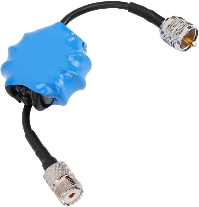 Alt view image 2 of 7 - EM25 Shortwave Choke Balun, 1.8-30MHz RF Noise Filter with PL-259 to SO-239 Connector, 100W PEP Common Mode Choke for Ham Radio Antenna Communication & Field Operations